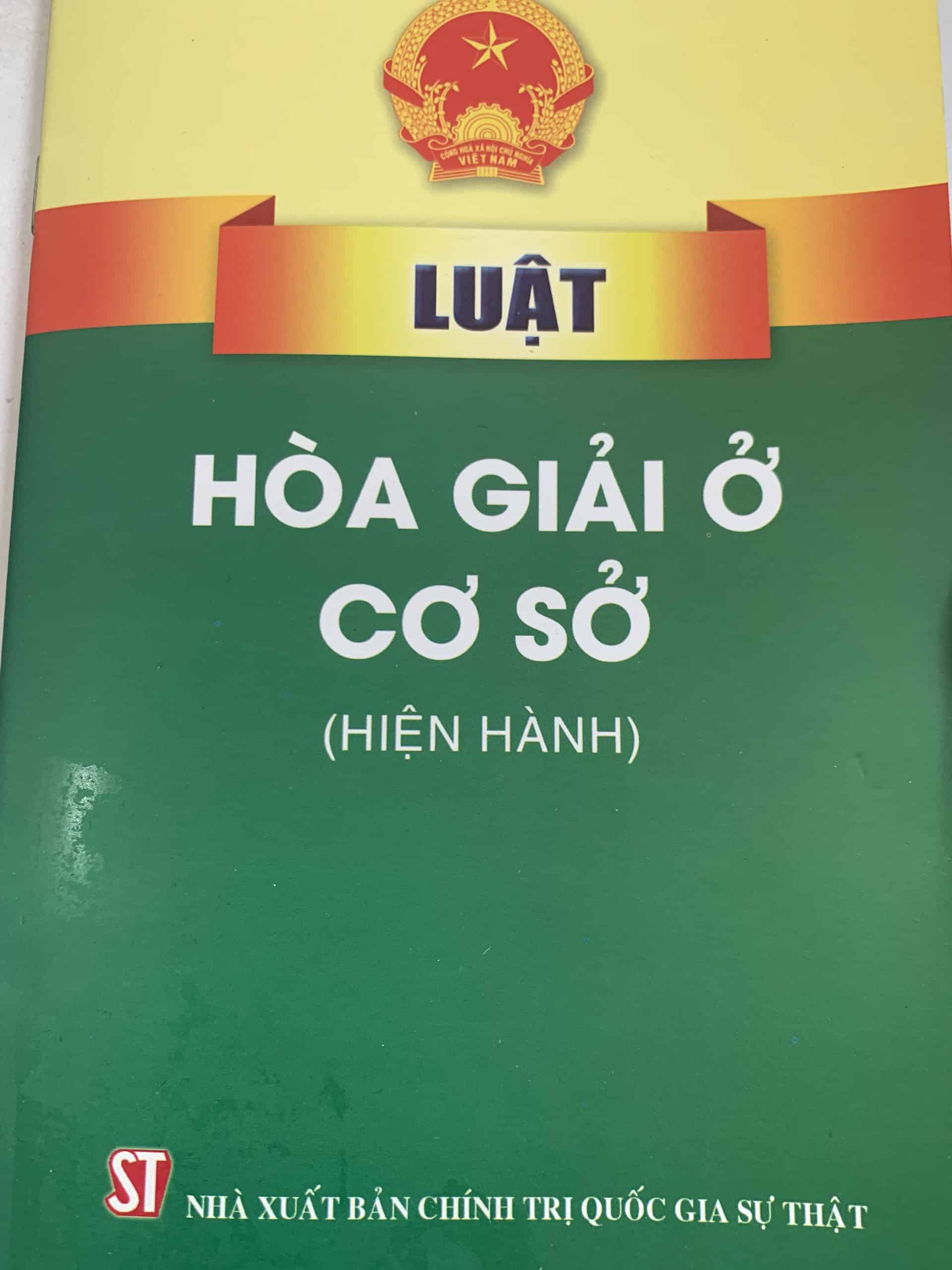 Luật hòa giải ở cơ sở (hiện hành)
