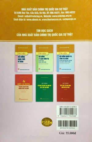 Alternative view of Tài liệu bồi dưỡng nhận thức về Đảng (Xuất bản lần thứ 22 có sửa chữa, bổ sung)