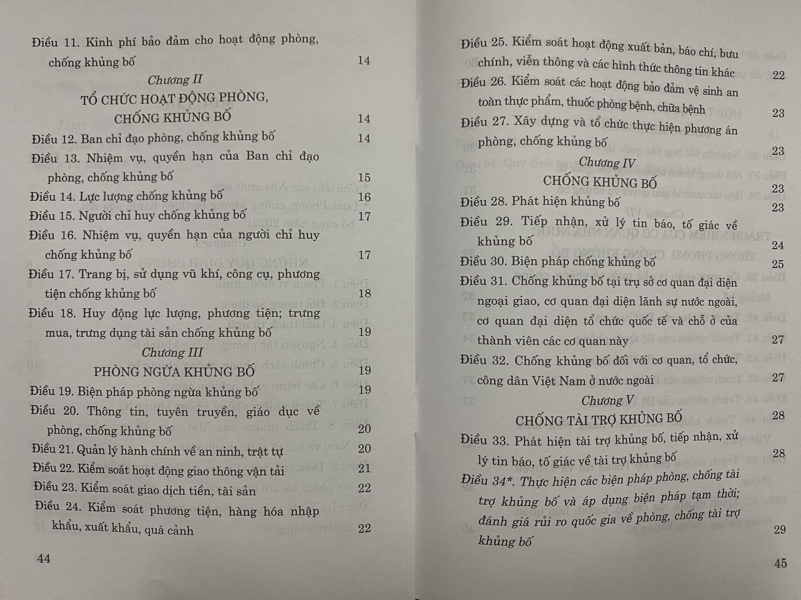 Luật Phòng, chống khủng bố (hiện hành) (sửa đổi, bổ sung năm 2022) - Ảnh 4