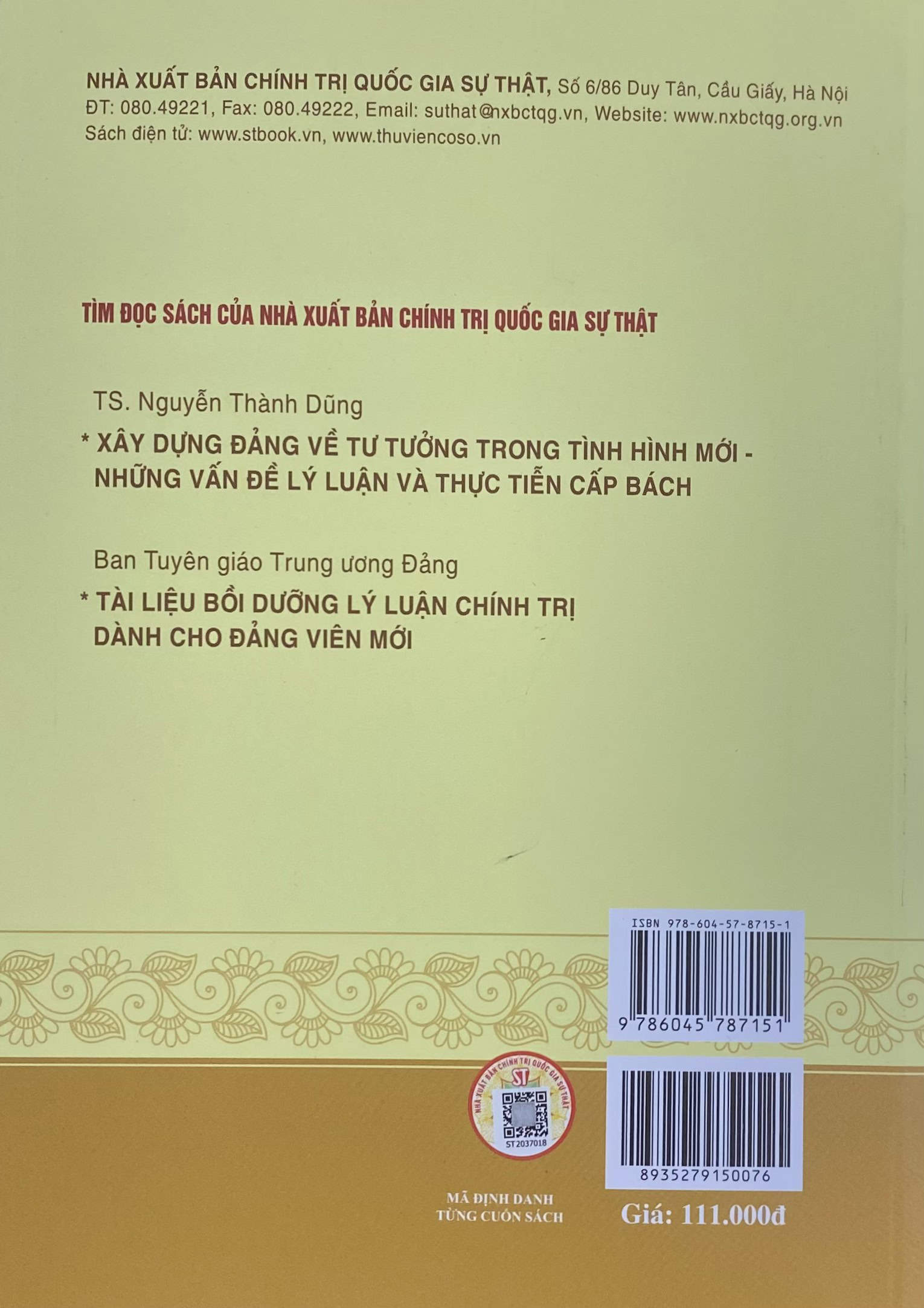Nâng cao năng lực tư duy lý luận của cán bộ, Đảng viên trong tình hình mới