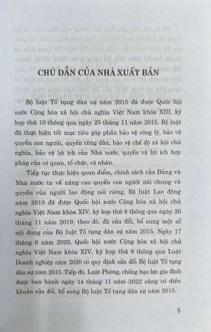 Alternative view of BỘ LUẬT TỐ TỤNG DÂN SỰ ( SỬA ĐỔI, BỔ SUNG NĂM 2019, 2020,2022)
