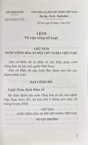 Alternative view of Luật giao dịch điện tử