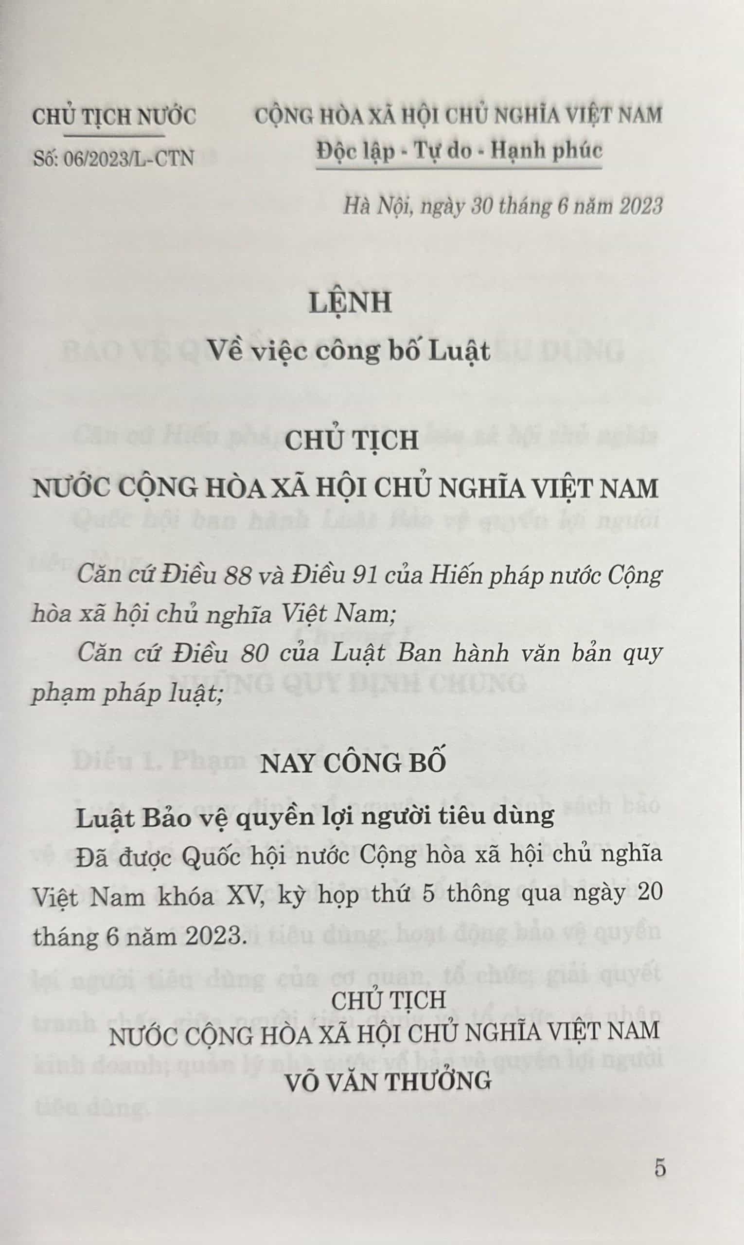 Luật bảo vệ quyền lợi người tiêu dùng - Ảnh 2