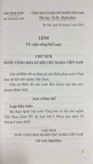 Alternative view of Luật Đấu thầu