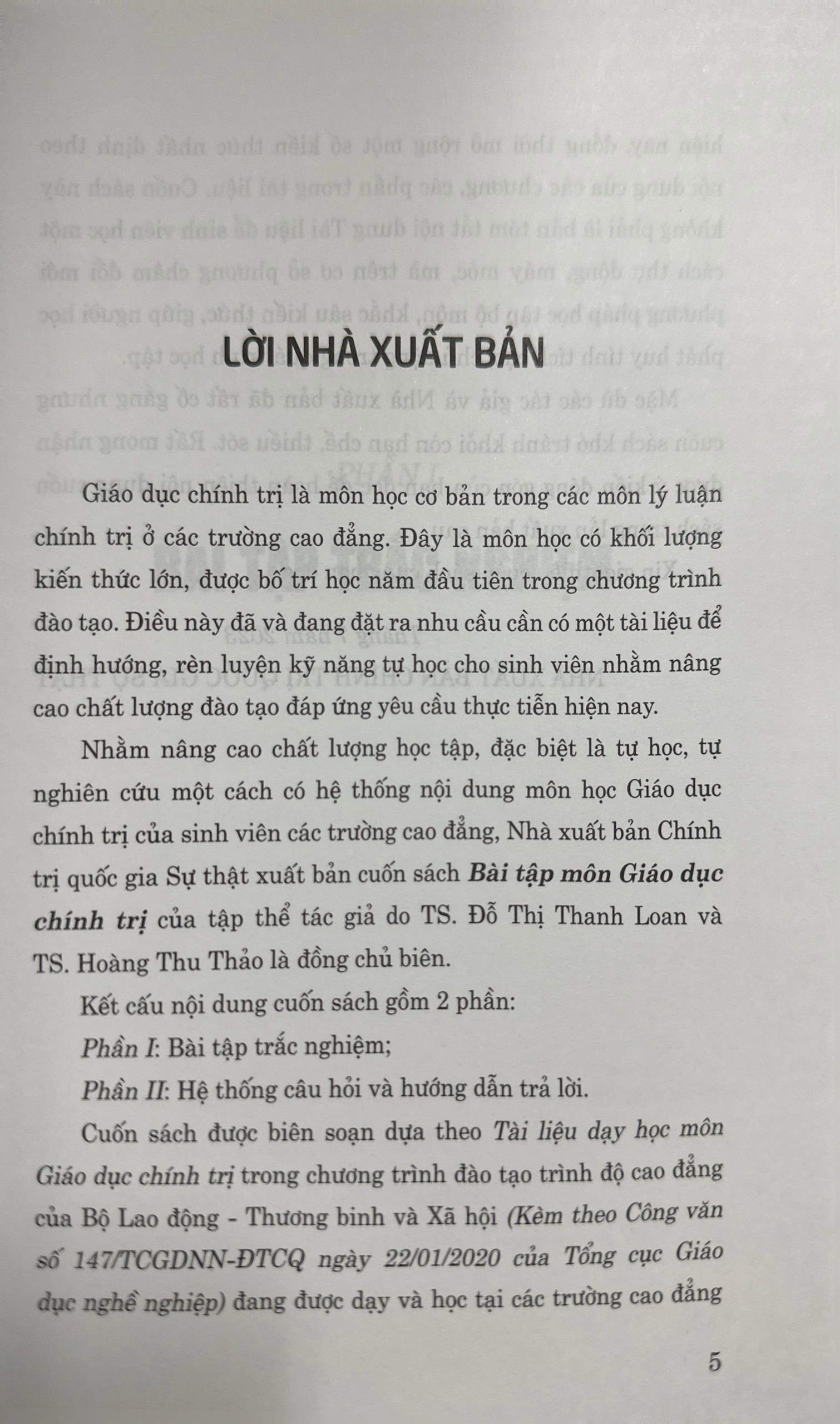Bài tập môn Giáo dục chính trị ( chương trình đào tạo trình độ cao đẳng) - Ảnh 2