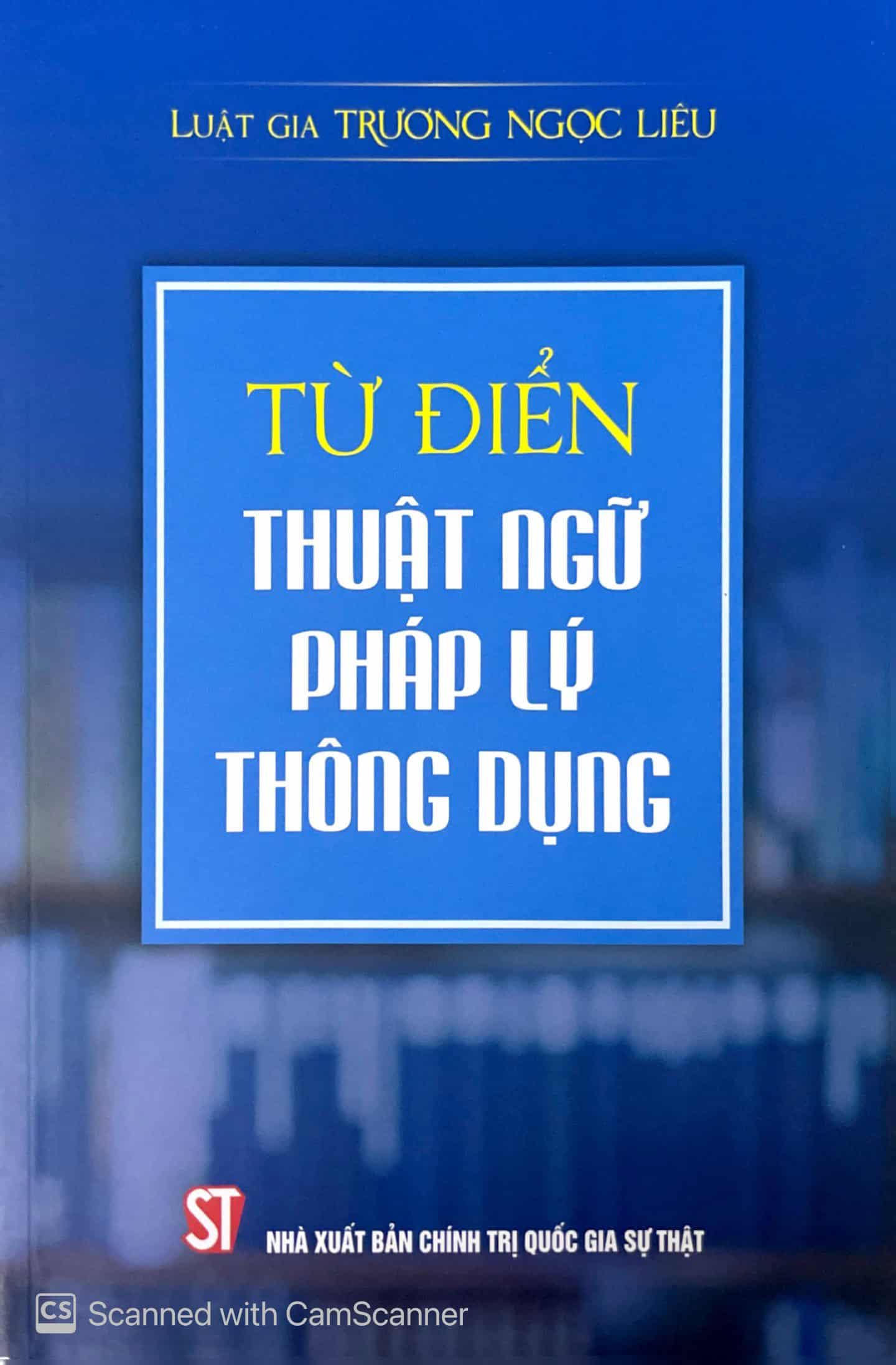 Từ điển thuật ngữ pháp lý thông dụng