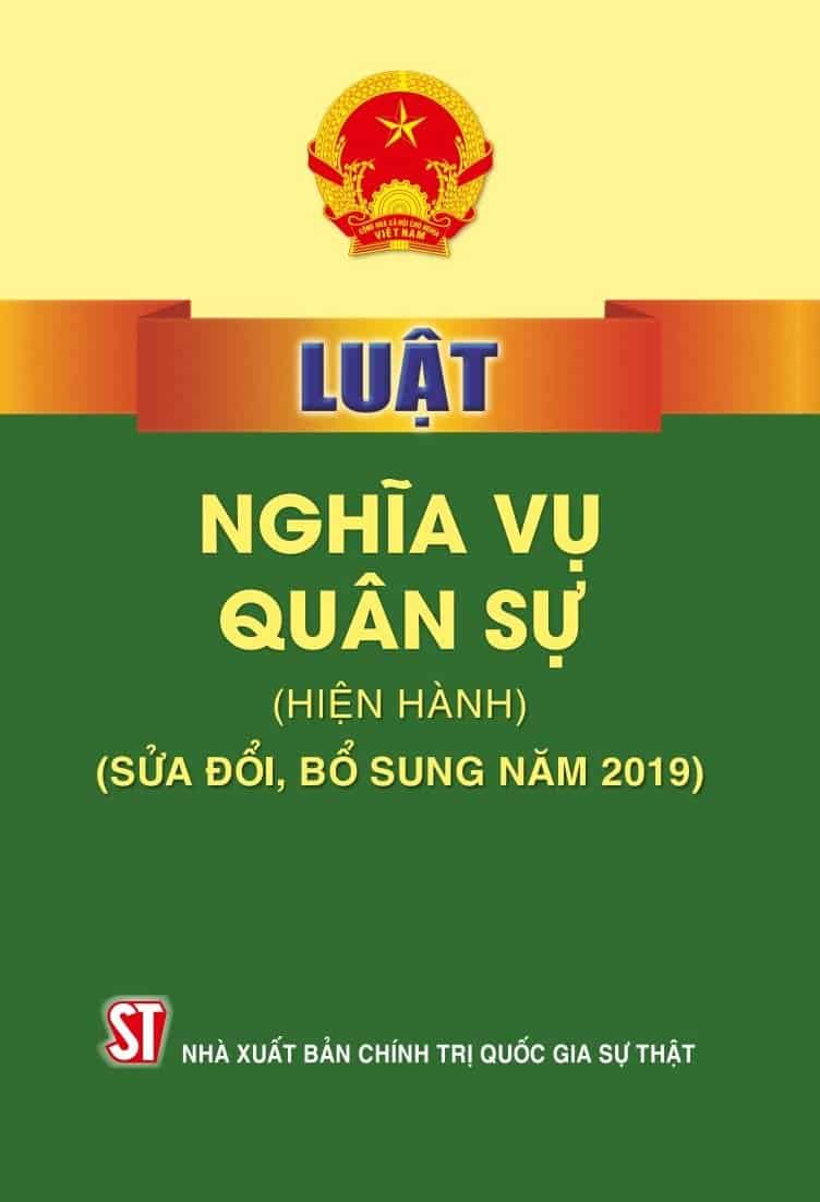 Luật nghĩa vụ quân sự (hiện hành) (sửa đổi, bổ sung năm 2019)