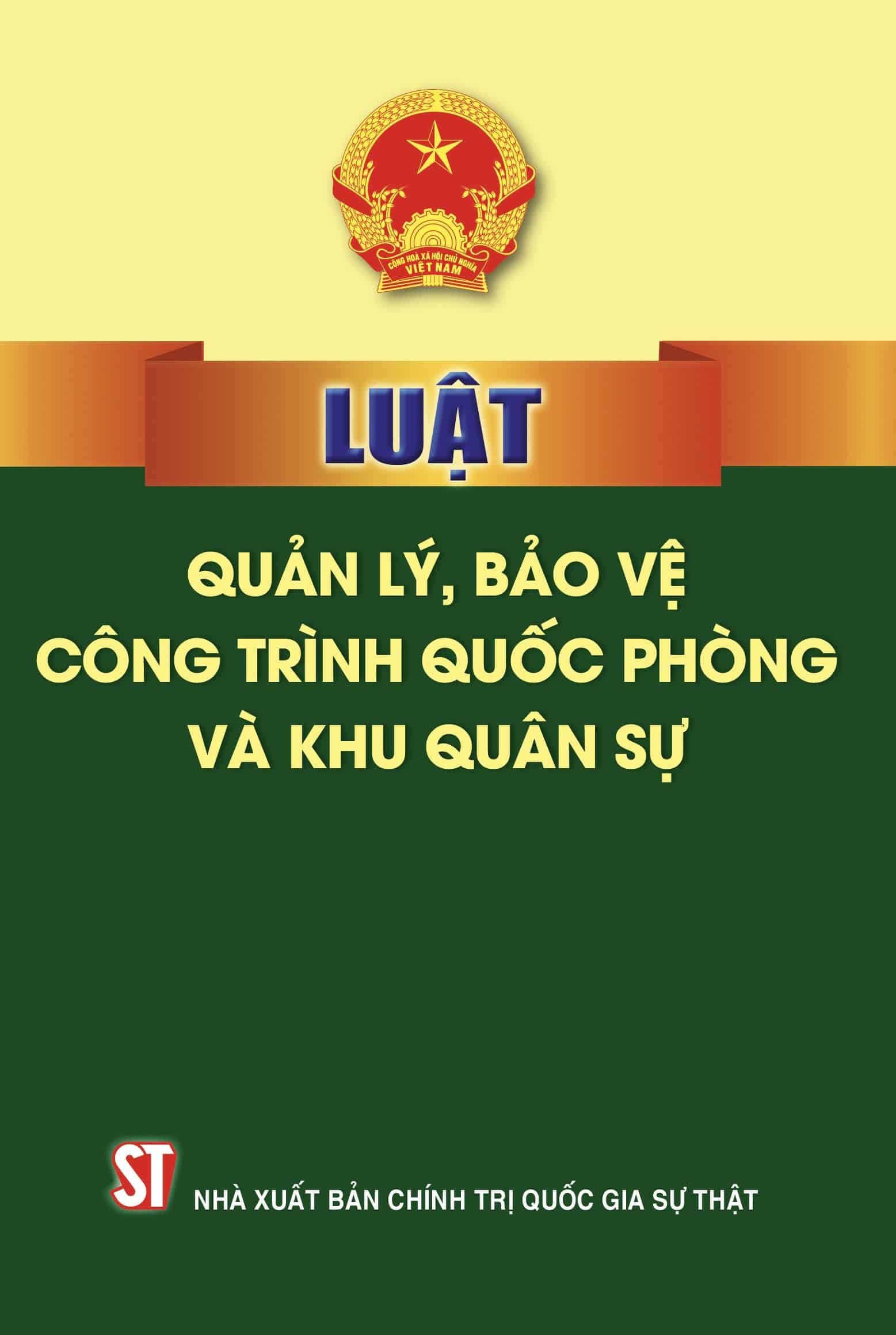 Luật quản lý, bảo vệ công trình quốc phòng và khu quân sự