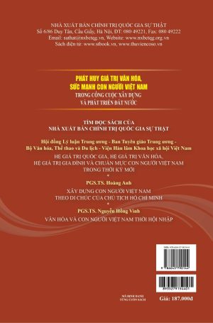 Alternative view of Phát huy giá trị văn hóa, sức mạnh con người Việt Nam trong công cuộc xây dựng và phát triển đất nước (sách chuyên khảo, xuất bản lần thứ 2 có chỉnh sửa, bổ sung)