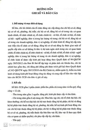 Alternative view of Sổ chi hoạt động công tác đảng