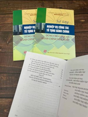 Alternative view of Sổ tay nghiệp vụ công tác tố tụng hành chính dùng cho cơ quan hành chính nhà nước