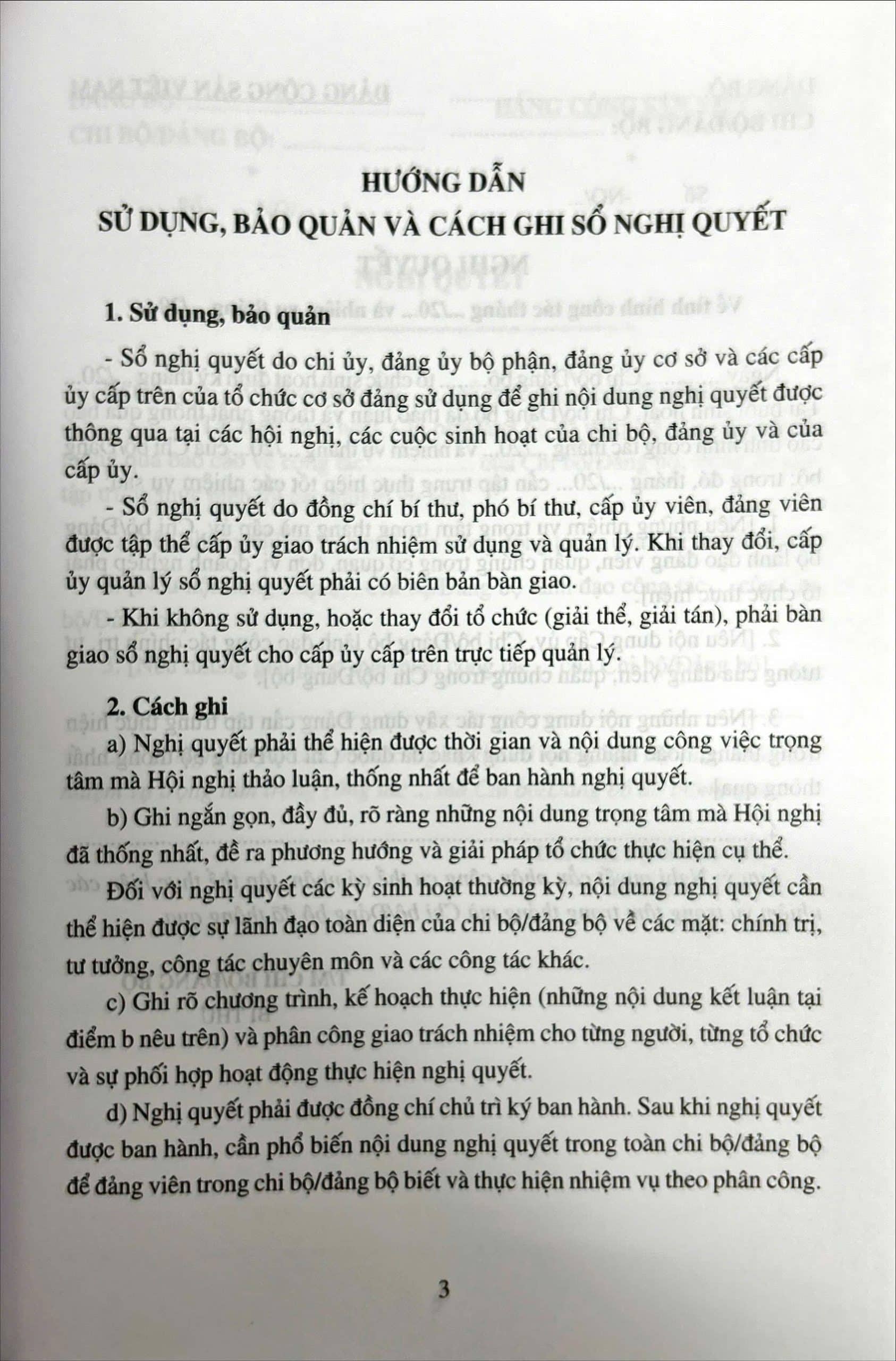 Sổ nghị quyết - Ảnh 3