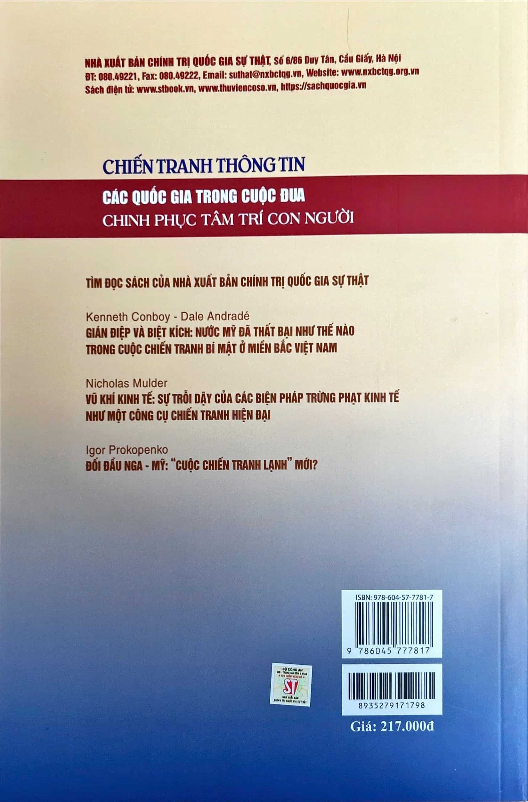 Chiến tranh thông tin: Các quốc gia trong cuộc đua chinh phục tâm trí con người (sách tham khảo) - Ảnh 2