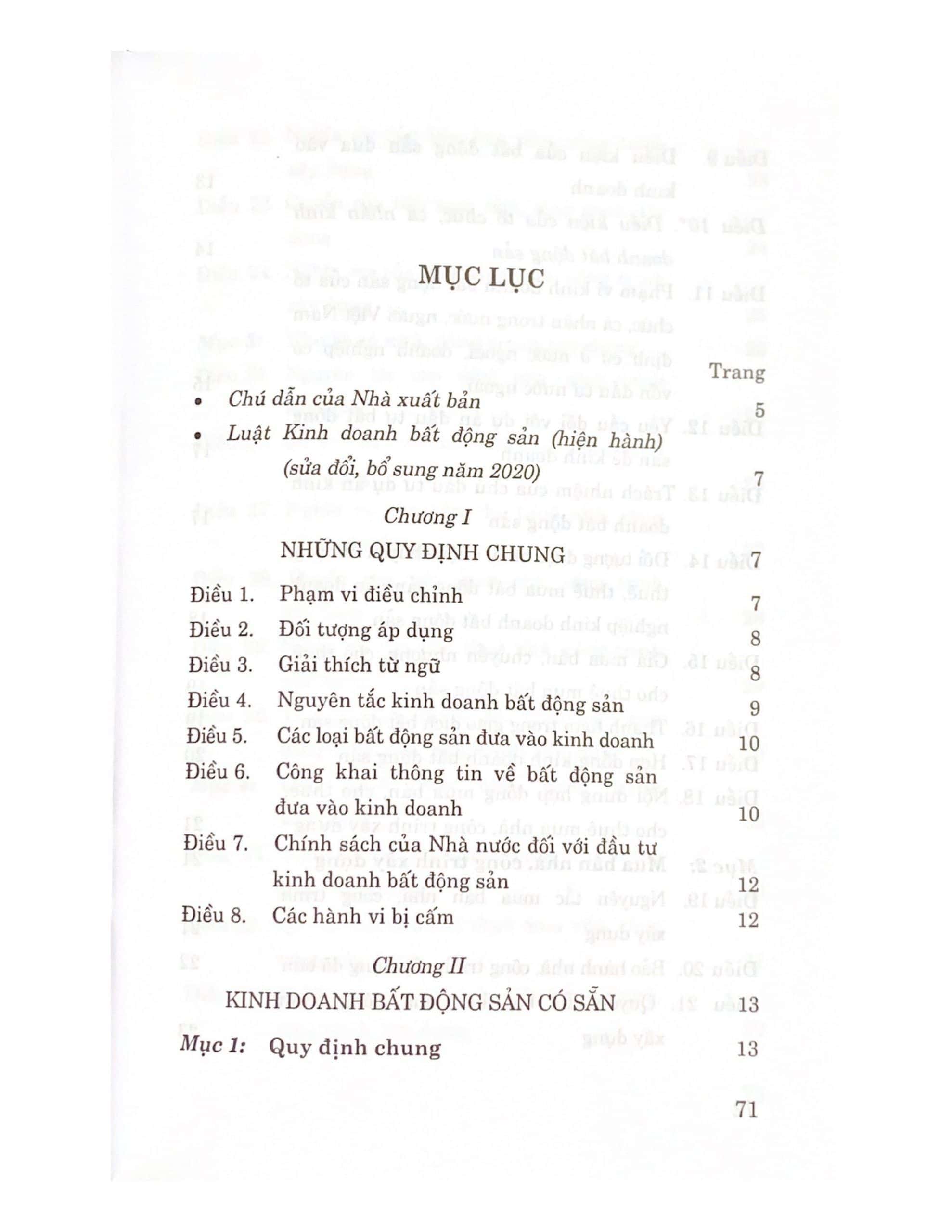 Luật Kinh doanh bất động sản (Hiện hành) (Sửa đổi, bổ sung năm 2020)