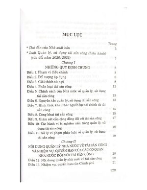 Luật Quản lý, sử dụng tài sản công (Hiện hành) (Sửa đổi năm 2020, 2022)