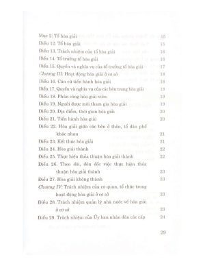 Luật hòa giải ở cơ sở (hiện hành)