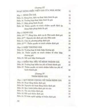 Luật Giá (hiện hành) (sửa đổi, bổ sung năm 2014, 2020, 2022)