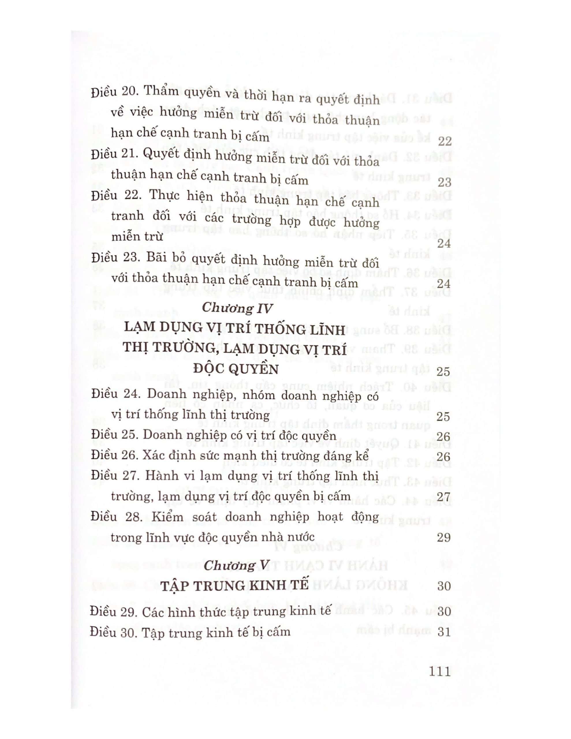 Luật Cạnh tranh (hiện hành)