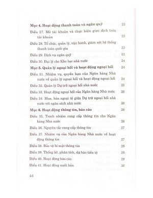 Luật Ngân hàng nhà nước Việt Nam (Hiện hành)