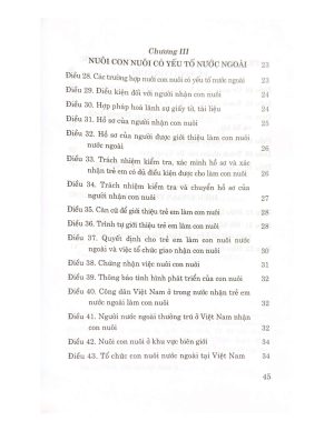 Luật nuôi con nuôi (hiện hành)