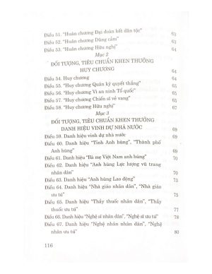 Luật Thi đua, khen thưởng