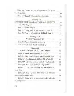 Luật Cán bộ, công chức (Hiện hành) (sửa đổi, bổ sung năm 2019)