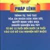 Pháp lệnh trình tự, thủ tục tòa án nhân dân xem xét, quyết định việc đưa người nghiện ma túy từ đủ 12 tuổi đến dưới 18 tuổi vào cơ sở cai nghiện bắt buộc