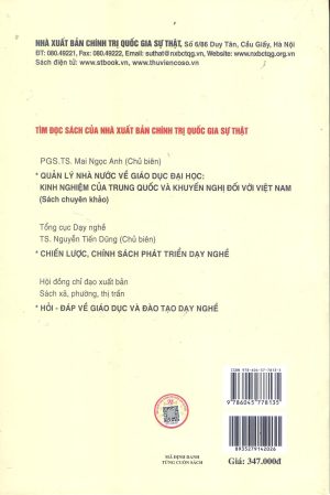 Từ năng lực đến tố chất: Đánh giá và xây dựng hệ thống tiêu chuẩn đánh giá phẩm chất nghề nghiệp cốt lõi của học sinh trường nghề – Lý luận và thực tiễn (Sách tham khảo)