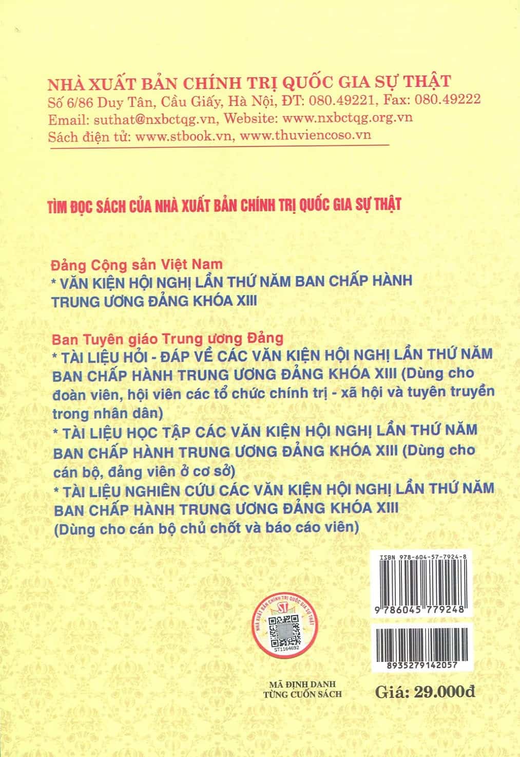 Những nội dung cơ bản và mới trong các nghị quyết Hội nghị lần thứ năm Ban Chấp hành Trung ương Đảng khóa XIII