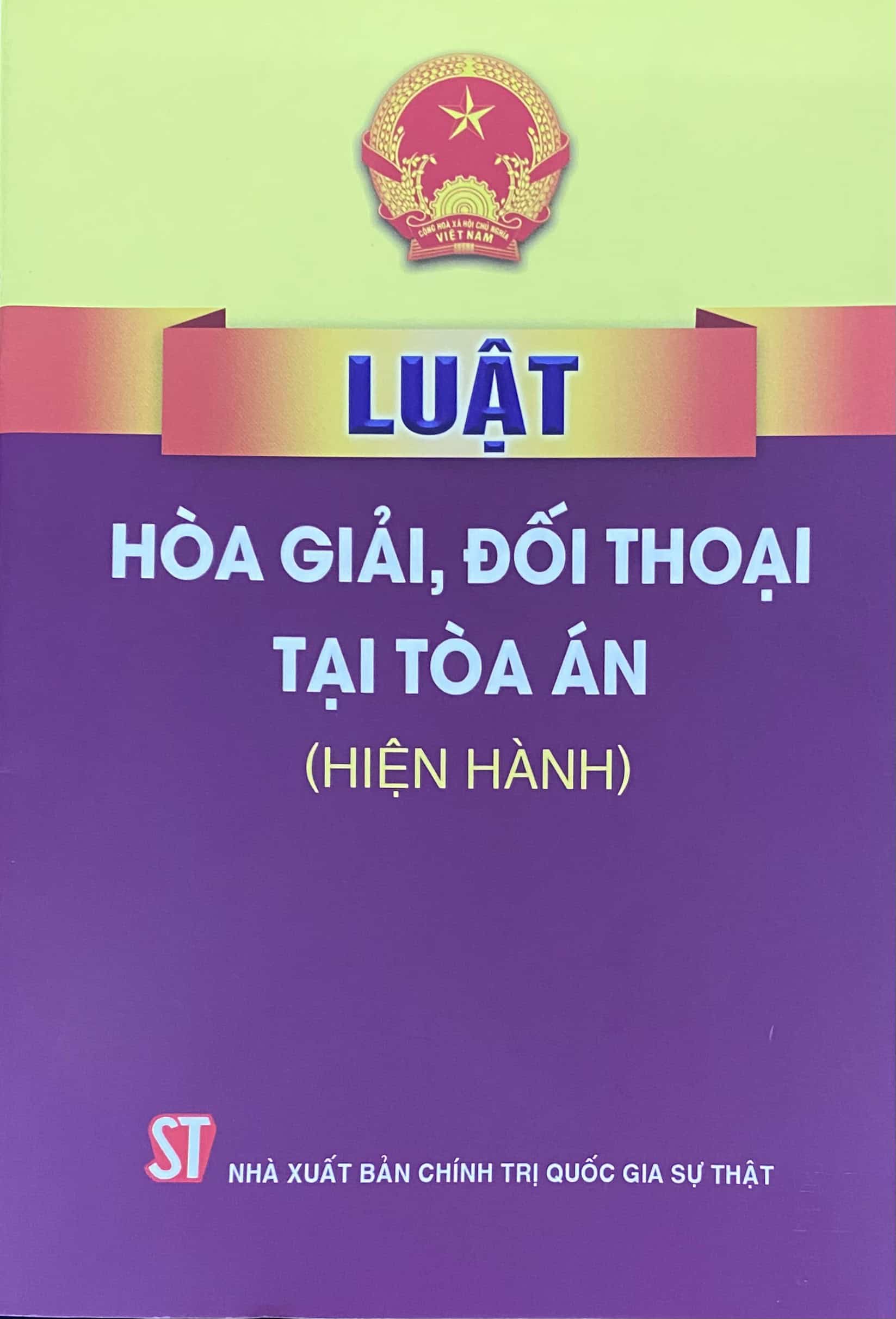 Luật hòa giải, đối thoại tại tòa án (Hiện hành)