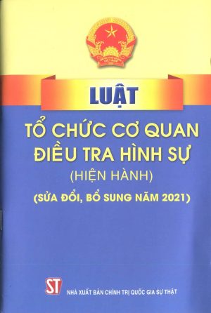 Luật Tổ chức cơ quan điều tra hình sự (Hiện hành) (sửa đổi, bổ sung năm 2021)