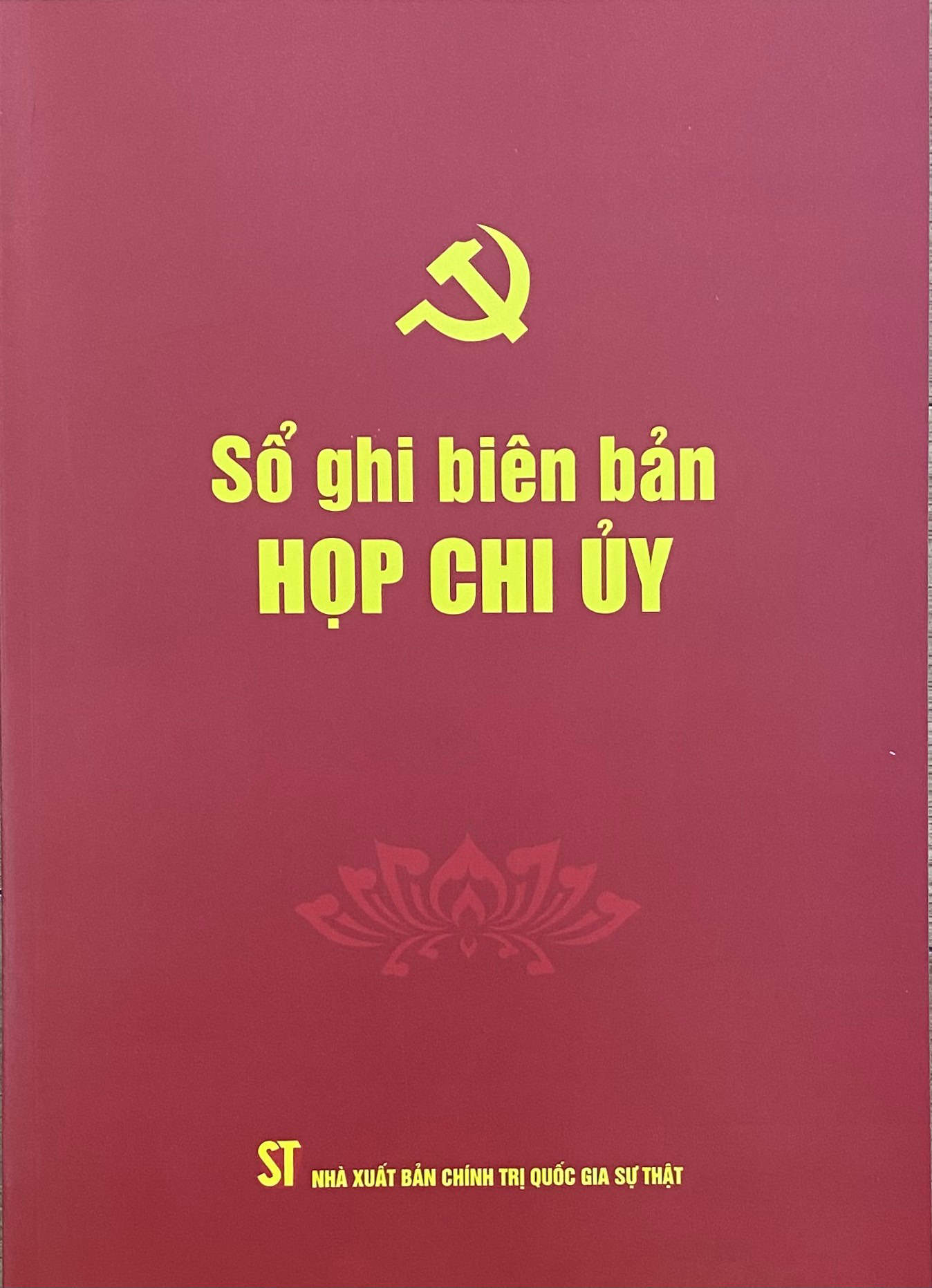 Sổ ghi biên bản họp chi ủy