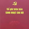 Sổ ghi biên bản sinh hoạt chi bộ