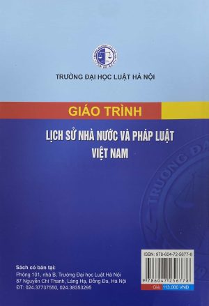 Giáo trình Lịch sử nhà nước và pháp luật Việt Nam (HN)