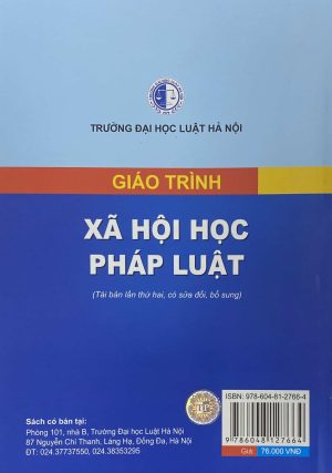 Giáo trình Xã hội học pháp luật (Tái bản lần thứ hai, có sửa đổi, bổ sung) (HN)