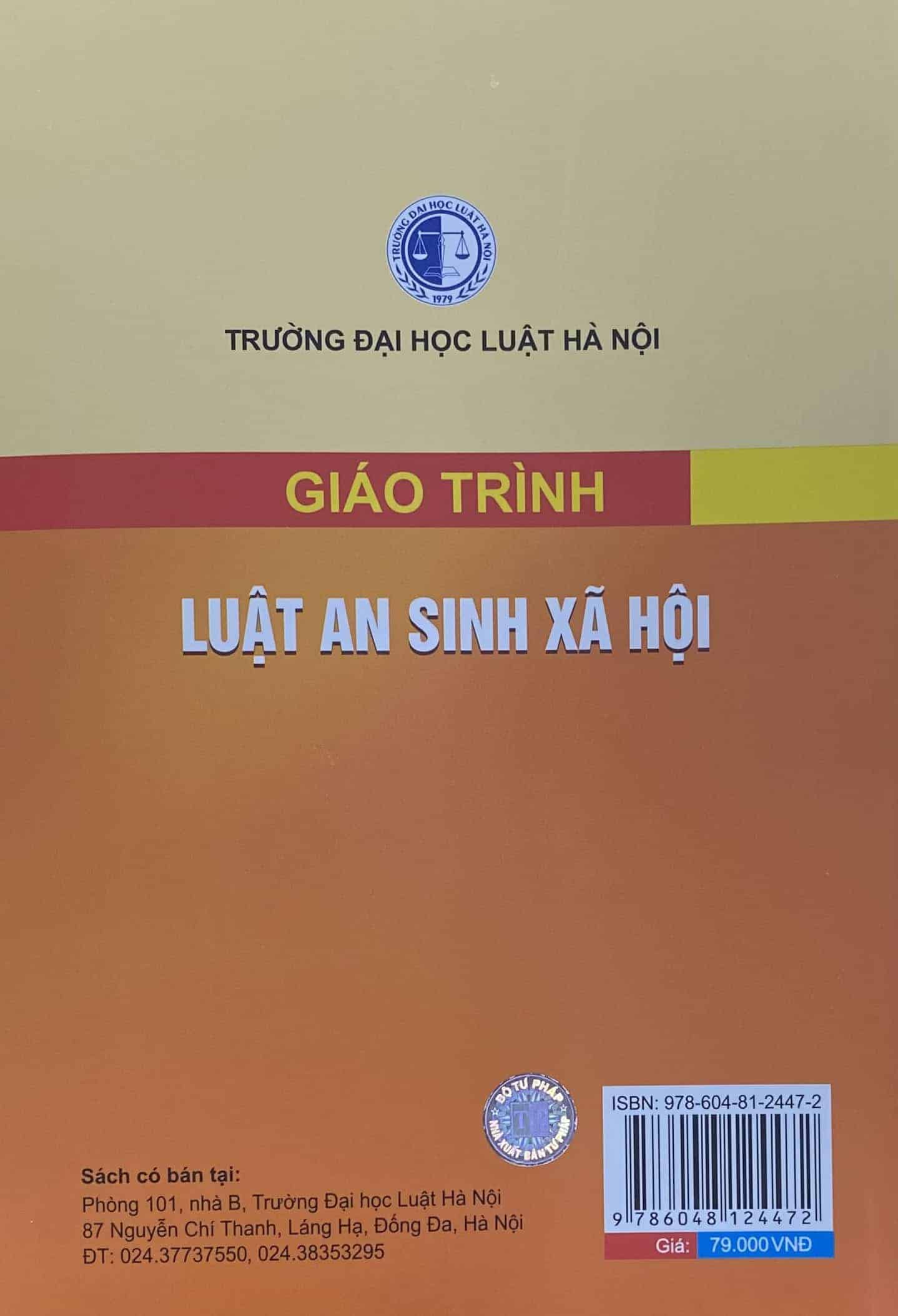 Giáo trình Luật an sinh xã hội (HN)
