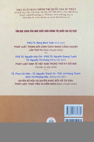 Chính sách pháp luật tố tụng dân sự đáp ứng yêu cầu của cuộc cách mạng công nghiệp lần thứ tư ở Việt Nam (Sách chuyên khảo)