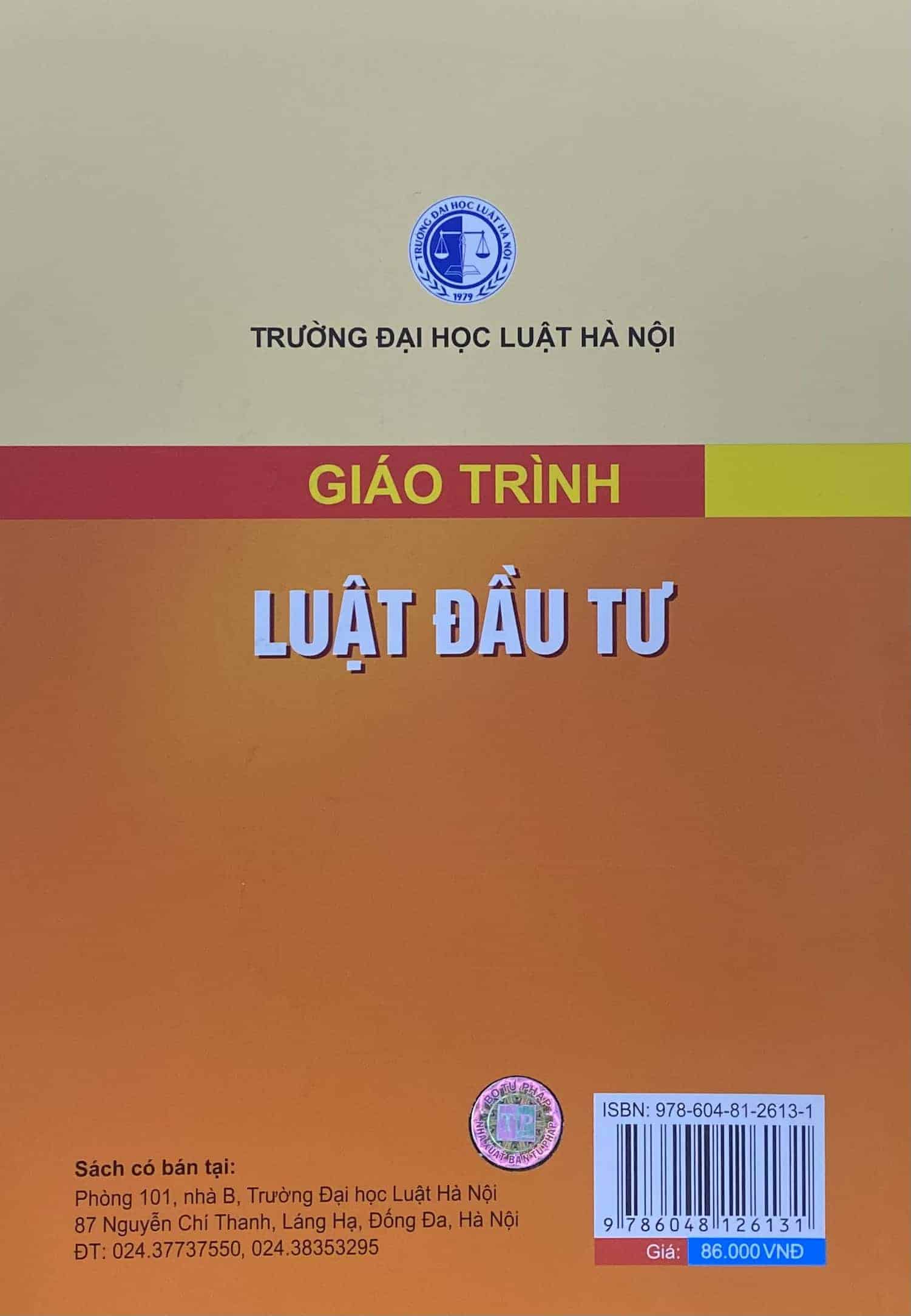 Giáo trình Luật đầu tư