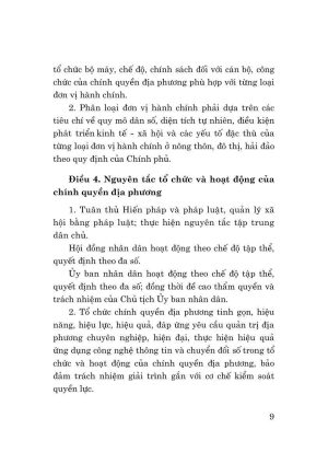 Luật tổ chức chính quyền địa phương năm 2025