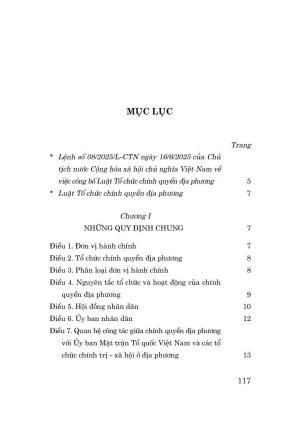 Luật tổ chức chính quyền địa phương năm 2025